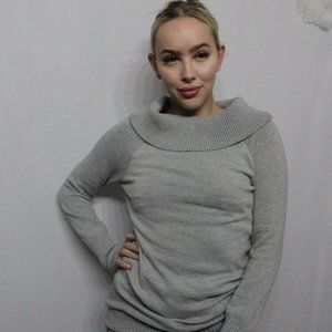 Gray Long Sleeve Shirt Dress